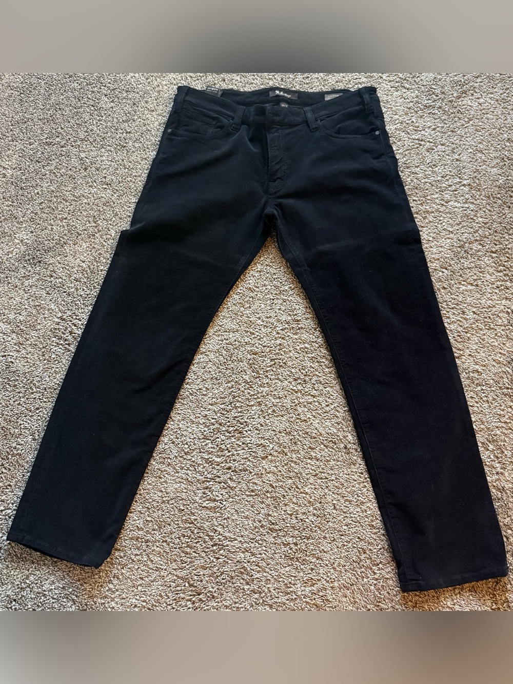 Heritage Black Mid-Rise Straight Jeans